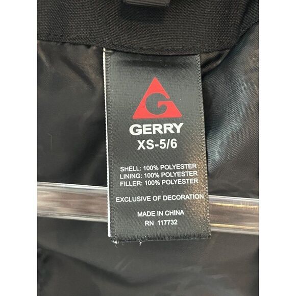 Gerry Systems Soft Shell Hooded Jacket Kids XS Gray Black MISSING INNER SHELL - Picture 10 of 14